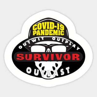 Covid-19 Pandemic Survivor Sticker